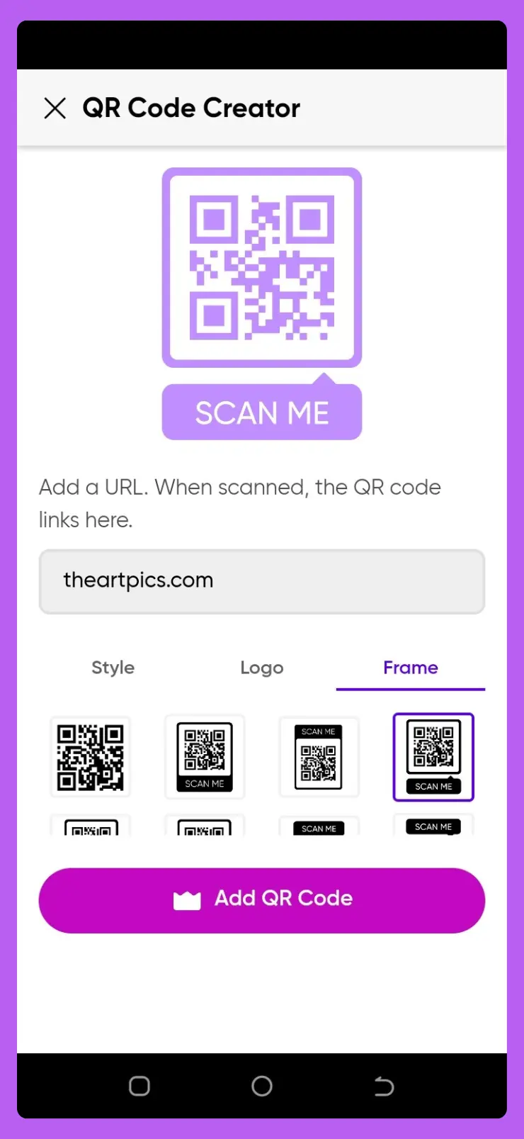 customize your qr code